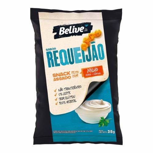 Snack de Milho Belive Requeijão 35g