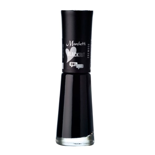 Esmalte Marchetti Cremoso Cor Blackout com 8ml