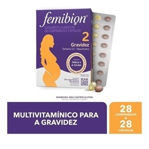 Suplemento Alimentar Femibion 2 com 28 Comprimidos e 28 Cápsulas