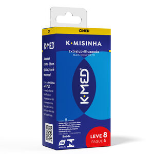 PRESERVATIVO EXTRA LUBRIFICANTE K-MED K-MISINHA LEVE 8 PAGUE 6