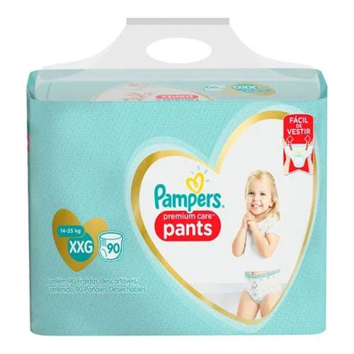 Fralda Pampers Premium Care Pants Xxg 90 Unidades