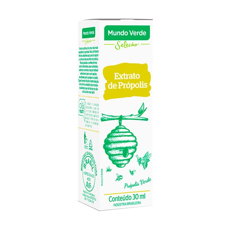 Extrato Própolis Verde Alcoólico Mundo Verde Seleção 30ml