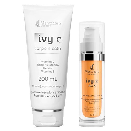 Mantecorp IVY C Corpo e Colo e Ivy C Aox Kit - Sérum + Gel Rejuvenescedor