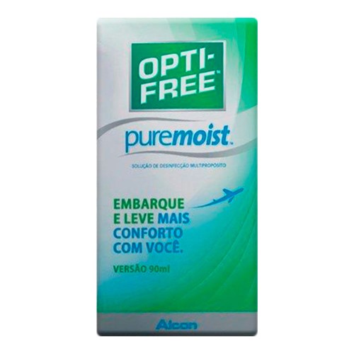 Solução de Limpeza para Lentes de Contato Opti-Free Pure Moist com 90ml