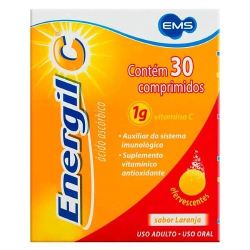 Energil C 1 G Com Efev Ct Tb Plas X 30 (S/ Açucar)