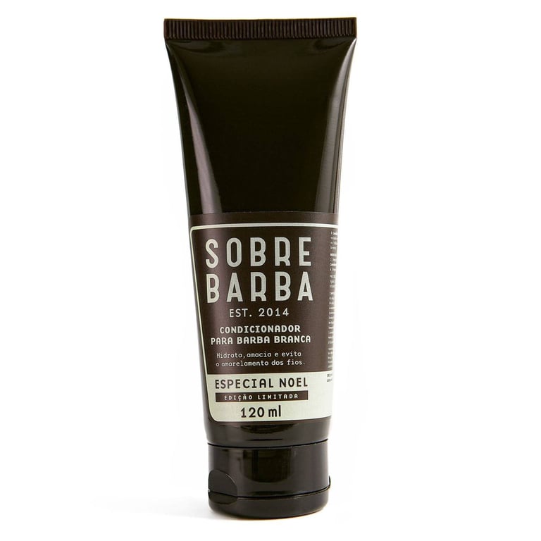 Condicionador de Barba Branca Sobrebarba Especial Noel com 120ml