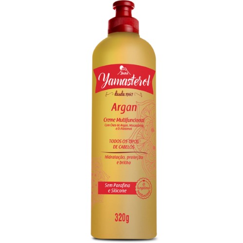 Creme Multifuncional para Cabelo Yamasterol Argan com 320g