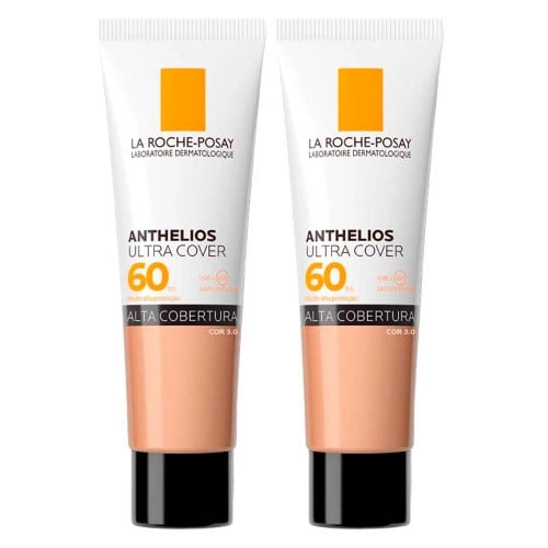 La Roche-Posay Anthelios Ultra Cover Kit com 2 Unidades – Protetor Solar Facial Com Cor FPS60 3.0 – 30g