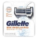 Carga para Aparelho de Barbear Gillette Skinguard Sensitive com 2 unidades