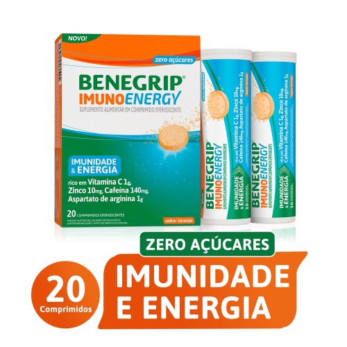 Benegrip Imuno Energy com 20 comprimidos efervescentes