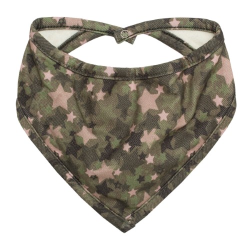 Babador Bandana para bebe em atoalhado Mlilitary - Petit