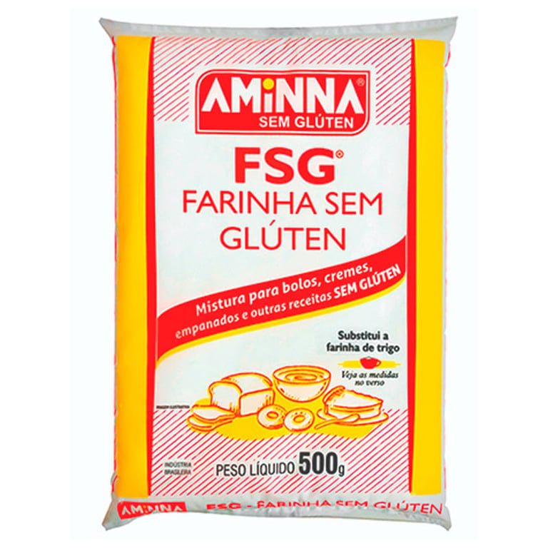 Farinha sem Glúten Arroz, Batata e Mandioca - Aminna - 500g