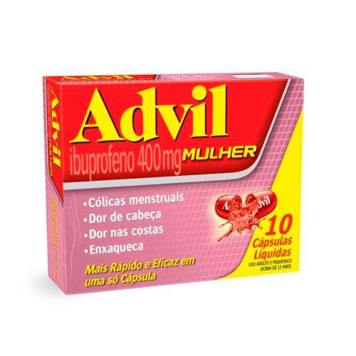 Advil Mulher 400mg 10 Cápsulas