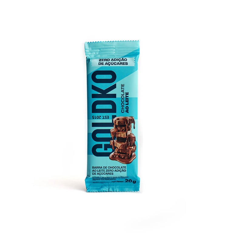 Chocolate GoldKo 36% Cacau Zero Açúcar 20g