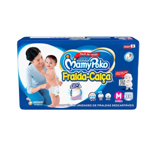 Fralda Calça Infantil MamyPoko Super Seca M - 38 Unidades