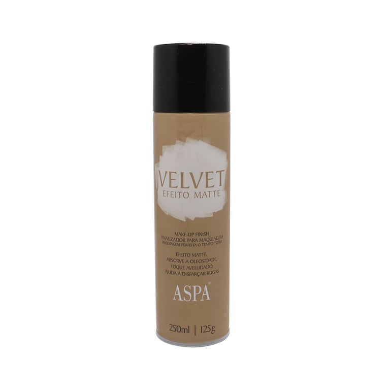 Velvet Efeito Matte Aspa Spray Fixador de Maquiagem com 250ml