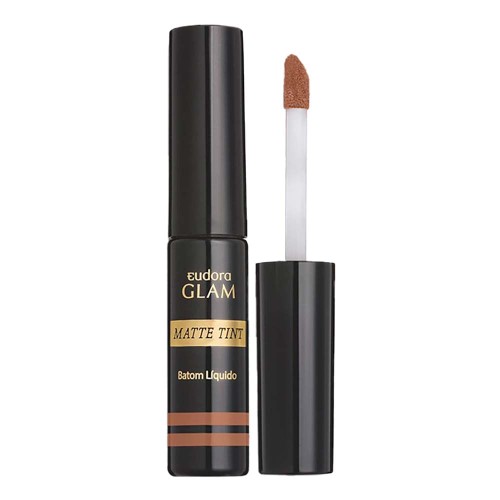 Batom Líquido Eudora Glam Matte Tint Nude Clássico 4g