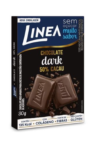 Chocolate Dark 50% Cacau Linea Zero Açúcar com 30g