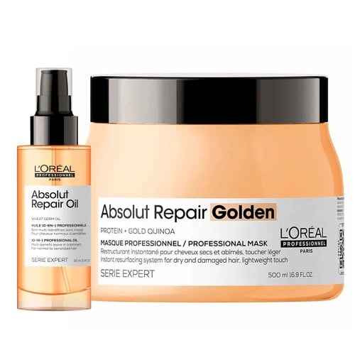 L`oréal Professionnel Absolut Repair Kit Máscara Light + Óleo 