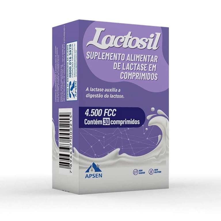 Lactosil 4.500 Fcc Com 30 Comprimidos Aspen