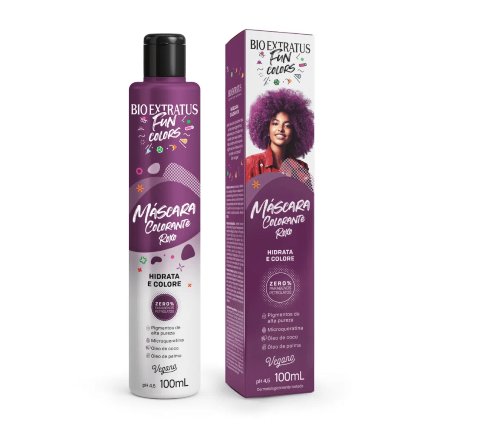 Máscara Colorante Bio Extratus Fun Colors Roxo 100ml