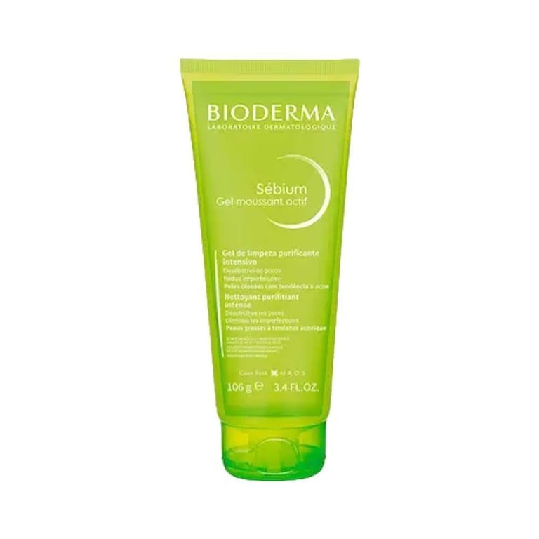 Bioderma Sebium Mounssant Actif Gel Para Limpeza 106ml