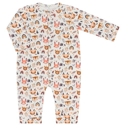 Macacão longo para bebê em molecotton Forest - Baby Gut