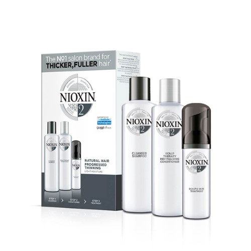 Nioxin Trial Kit Sistema 2 - Shampoo + Condicionador + Leave-in