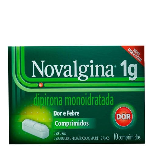 Novalgina 1g com 10 comprimidos