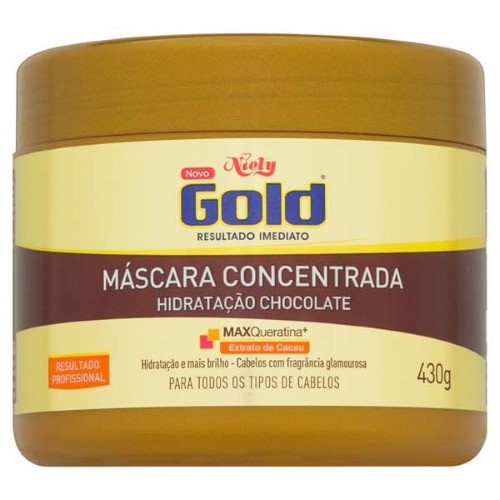 Creme De Tratamento Niely Gold Hidratação Chocolate 430g