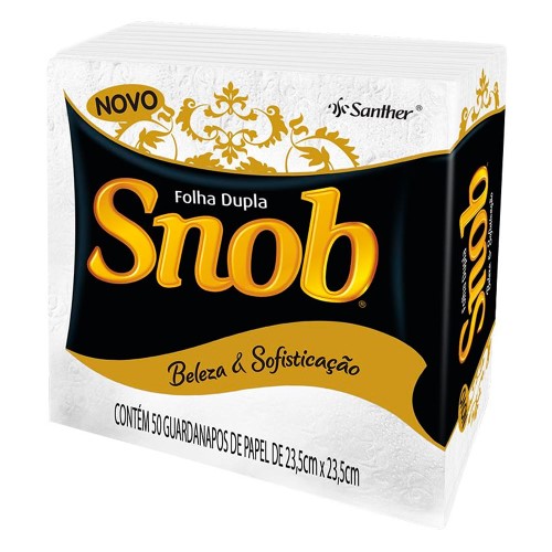 Guardanapo Snob Gala 23,5X23,5 Com 50 Unidades