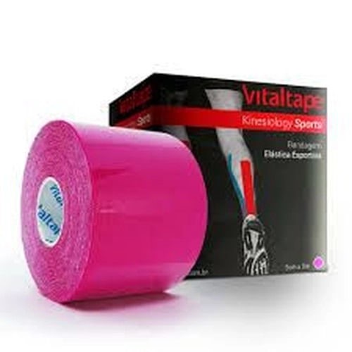 Fita de Kinesio VitalTape 5cmX5M Pink