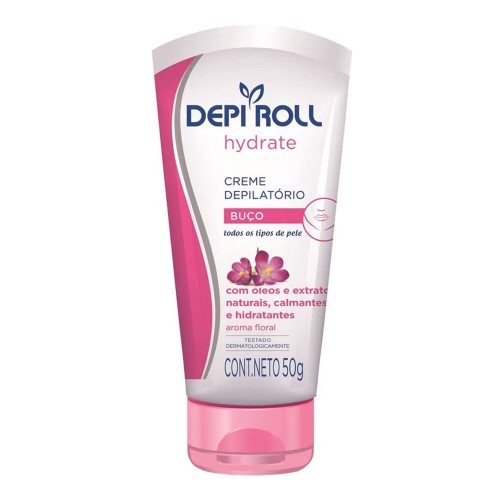 Creme Depilatório Facial DepiRoll Hydrate com 50g