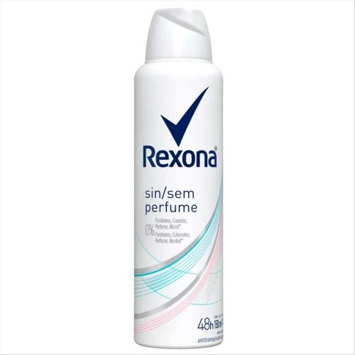 Desodorante Antitranspirante Aerosol Rexona Feminino Sem Perfume 150ml