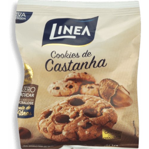 Biscoito Linea Cookies Castanha Para 40G - Linea