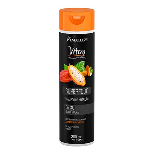 Shampoo Vitay Superfood Cacau & Amêndoas com 300ml