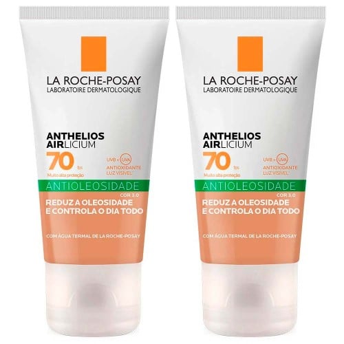 La Roche-Posay Anthelios Airlicium Kit com 2 Unidades – Protetor Solar Facial Com Cor FPS70 3.0 – 40g