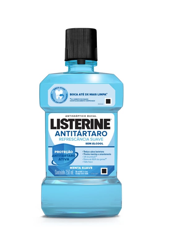 Antisséptico Bucal Listerine Antitártaro Sem Álcool 250ml