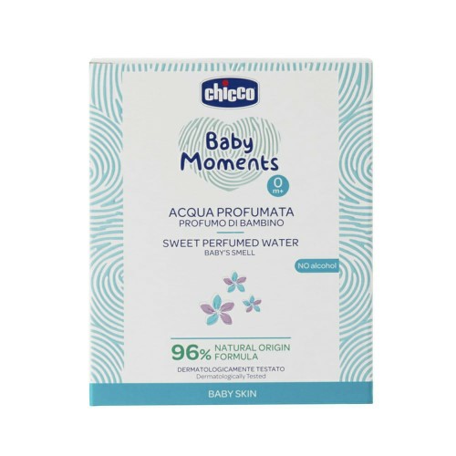 Água De Colônia Infantil Chicco Baby Moments Sem Álcool 100ml