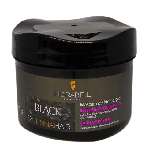 Máscara Capilar Hidrabell By Lunna Hair Black 250g