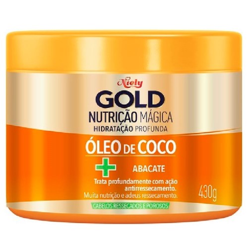 Creme De Tratamento Niely Gold Nutrição Poderosa Hidratação Profunda 430g