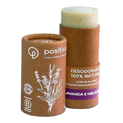 Desodorante Positivia 100% Natural Lavanda e Melaleuca 50g