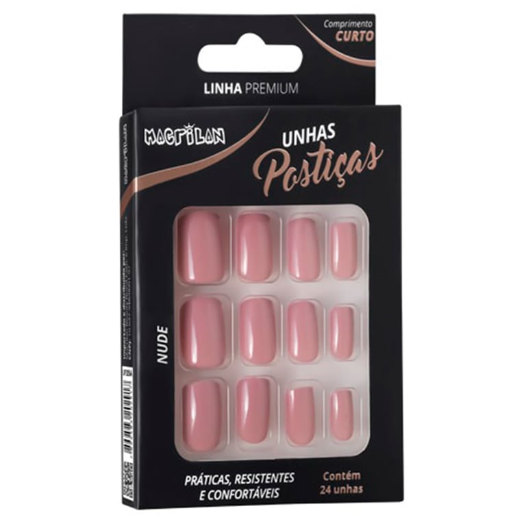 Unhas Postiças Macrilan - Nude