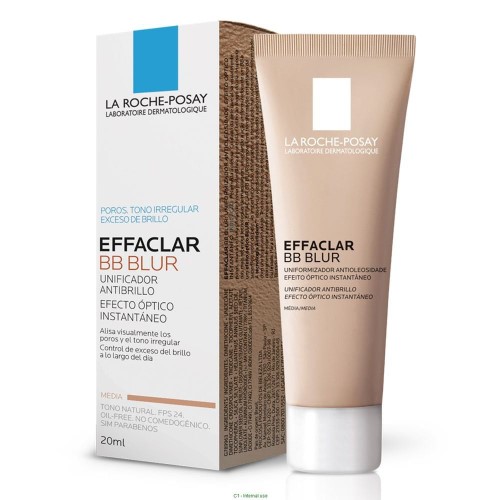 Base Uniformizadora La Roche-Posay Effaclar BB Blur Cor Média 20ml