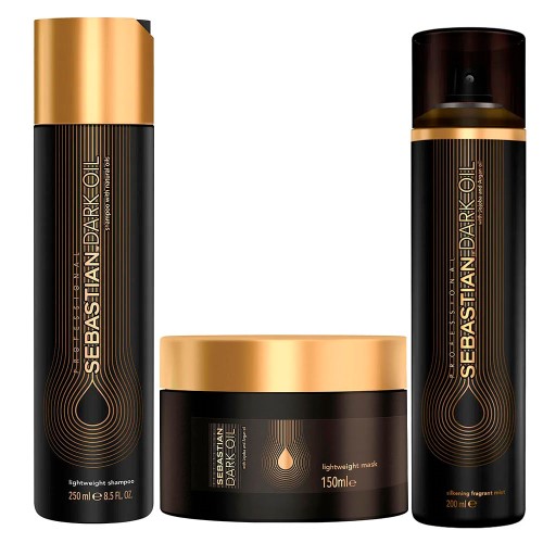 Sebastian Dark Oil Kit - Shampoo + Máscara + Perfume para Cabelo