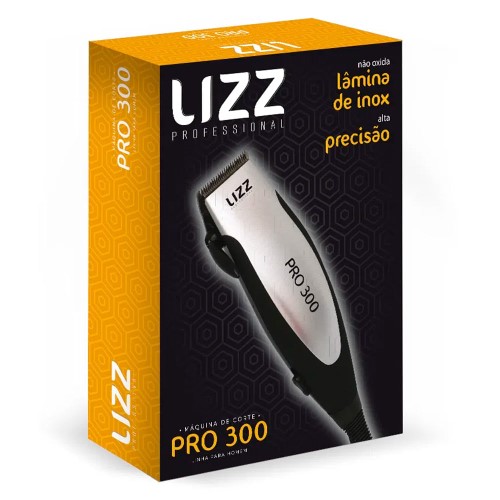 Máquina de Cortar Cabelo com Fio Lizz Pro 300 4 Níveis de Ajuste 1 Pente