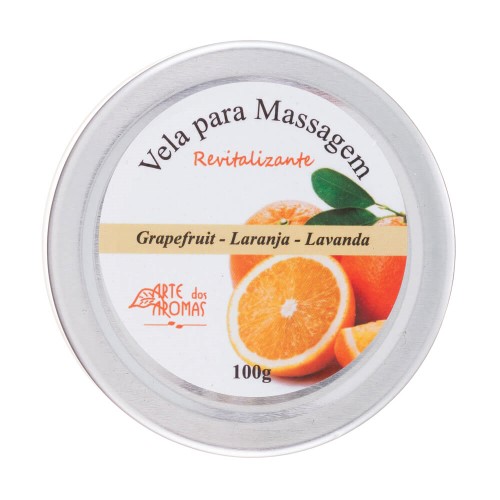 Vela Para Massagem Natural Revitalizante 100g - Arte dos Aromas