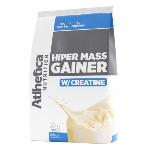 Hiper Mass Gainer Atlhetica Nutrition W/Creatine Baunilha 1,5kg