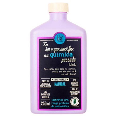 Shampoo Lola Eu Sei o Que Você Fez na Química Passada 250ml