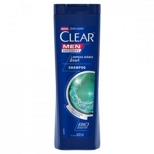 Shampoo Anticaspa Clear Men Ice Cool Menthol com 400ml